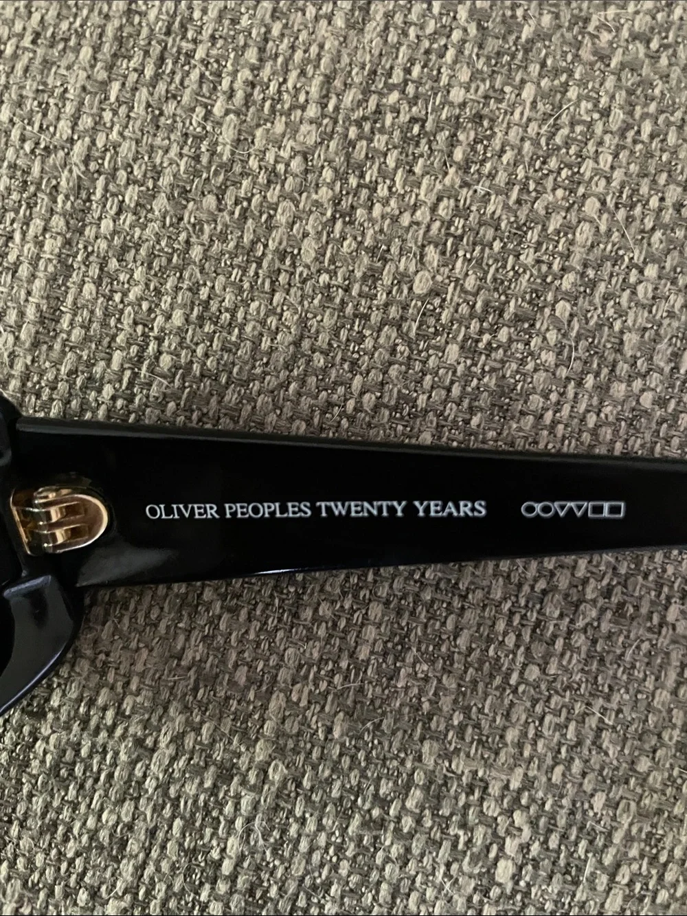 OLIVER PEOPLES DARCEY BK POLISHED BLACK SUNGLASSES 130 55 - 17 VINTAGE